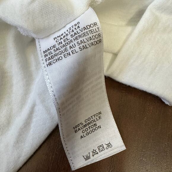 TRUE RELIGION Long Buddha Elongated T-Shirt White Crew Neck Tee NWT - Picture 9 of 11